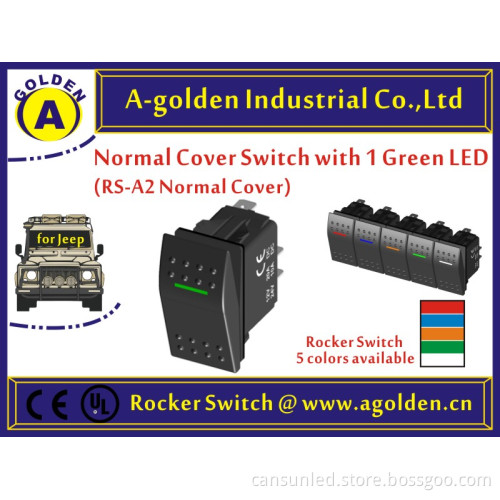 MARINE SWITCH ROCK RED BOAT ROCKER SWITCH WITH AMABER LIGHTS laser carling switch